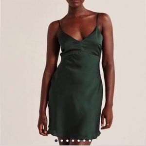 NWT Abercrombie Emerald Slip Dress